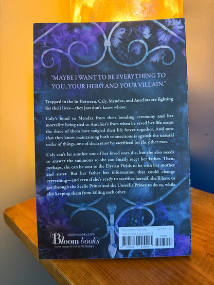 The back cover of a paperback book by author Jeneane O'Riley, published by Bloom Books.