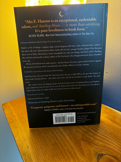 Back cover of Starling House by Alix E. Harrow